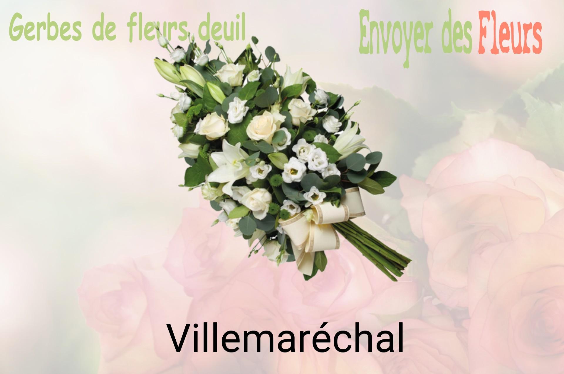 Gerbe de fleurs de deuil livrée à Villemaréchal